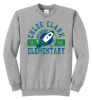 Chloe Clark Port & Company Fleece Crewneck Sweatshirt (Athletic Grey)